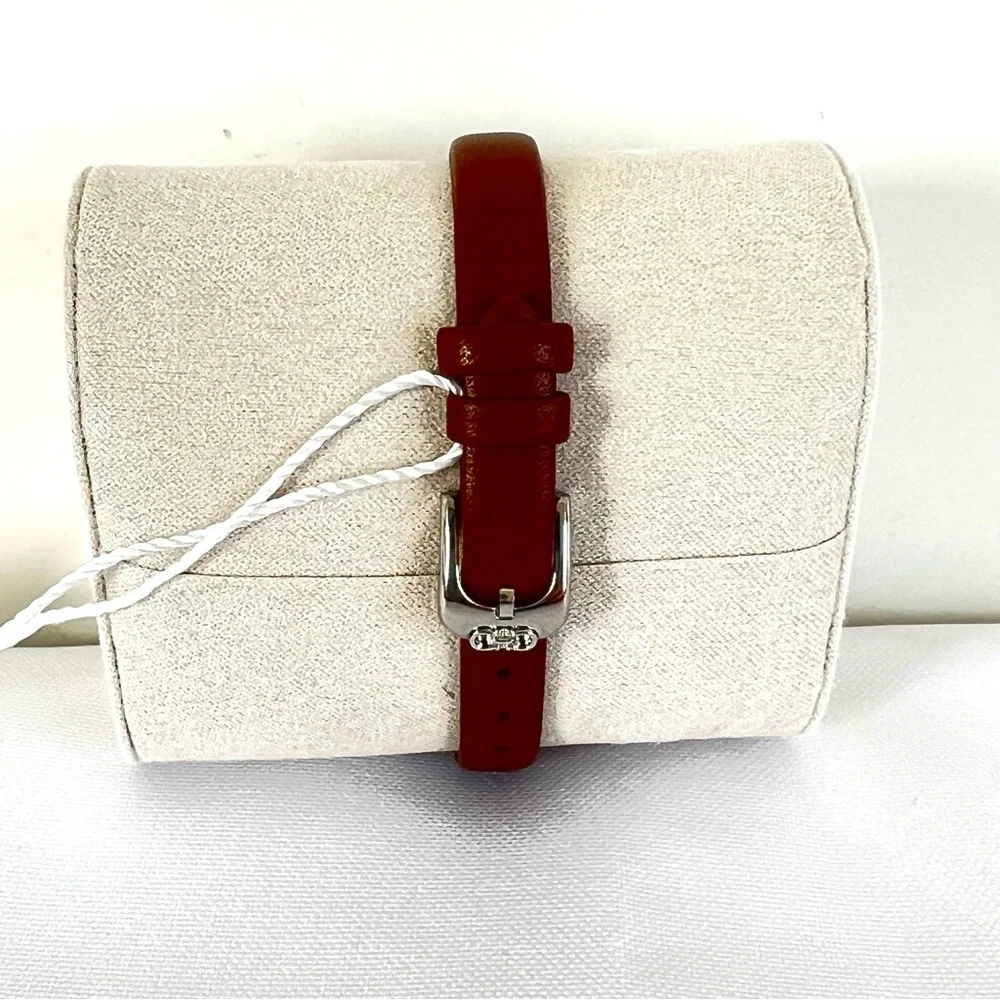 SALVATORE FERRAGAMO Women's Swiss Gancini Brown Leather Strap Wrist Watch NWT